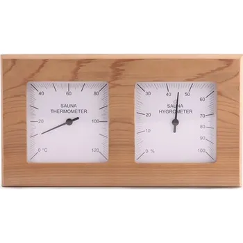 Domácí teploměr Teploměr s vlhkoměrem Sentiotec, cedrový