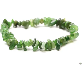 Náramek Magieprirody.cz Náramek sekaný - Nefrit- tromlovaný - #73 - z přírodních kamenů