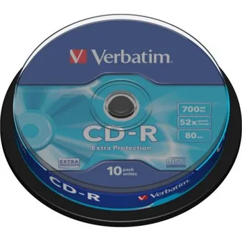 VERBATIM CD-R(10-Pack)Spindle/EP/DL/52x/700MB