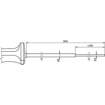 Termočlánek Teplotní čidlo - ponorné AHLBORN ALMEMO FTA126L0600H