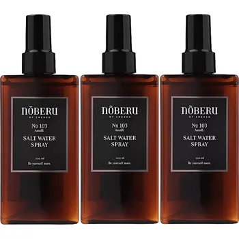 Stylingový přípravek Noberu Amalfi Sea Salt Water Spray 3×200 ml - Sada slaných sprejů na vlasy pro styling účesu
