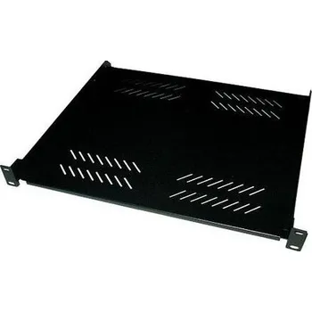 Rozvaděč XtendLan 19" police s perforací 1U/280mm, nosnost 25kg, černá