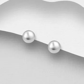 Náušnice Prstýnkárna DOT 6mm Stříbrné náušnice "pecky", kulička o průměru 6mm, zapínání na puzetku AG925 ≤ 0,5 g