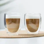 Dvoustěnné sklenice Latte Macchiato, 350 ml, 2 ks transparentní 350 ml