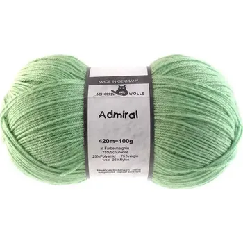 Příze Schoppel Wolle Admiral 6760 Maigrün (Ponožková příze Admiral 6760 Maigrün)