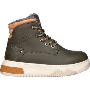 Chlapecká zimní obuv Dětská zimní obuv Lotto HESPER 33 Tmavě zelená, Bílá, Hnědá