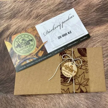 Dárkový potravinový koš Dárkový poukaz papírový 20 000 Kč