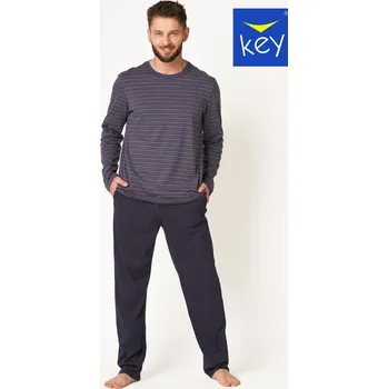 Pánské pyžamo PÁNSKÉ PYŽAMO MNS 304 B24 tmavě modrá XXL