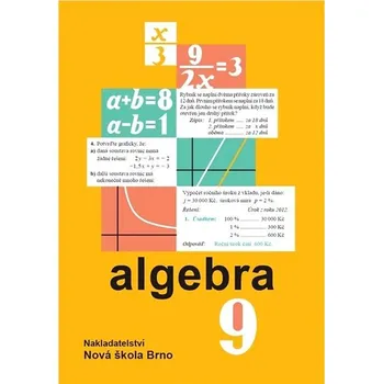 Přírodní věda Algebra 9 učebnice Kniha