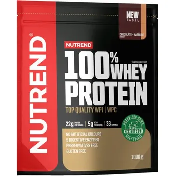 Protein Nutrend 100% Whey Protein 1000 g banán Čokoláda - Brownies
