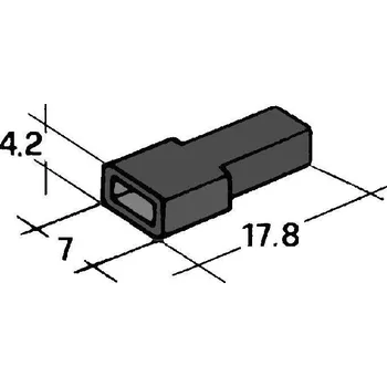 Auto elektroinstalace Kryt dutinky 4,8mm cerny 428981 N