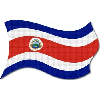 Vlajka Pelisport Kostarická vlajka vlající