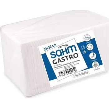 Papírový ubrousek Ubrousek bílý 32 x 33 cm 1vrstvý, 500 ks 100031663