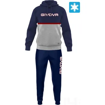 Souprava GIVOVA ITALIA 106, barva 0427 tmavě modrá - šedá, velikost 2XL