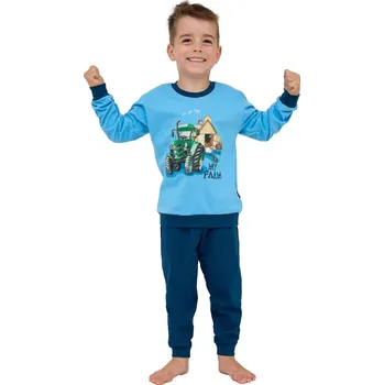 Chlapecké pyžamo Dětské&nbsp;pyžamo CORNETTE 477/161 FARM modrá 122/128 0