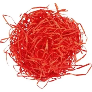 Obalový materiál Vlna dřevitá barevná, červená 1&nbsp;kg
