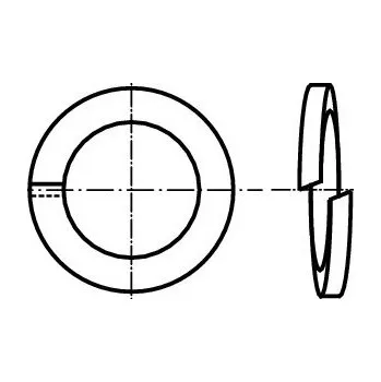 podložka Podložka pérová pro šr. s válcovou hlavou čtver. průřez dle čsn 1740 p 4.1 A2 nerez
