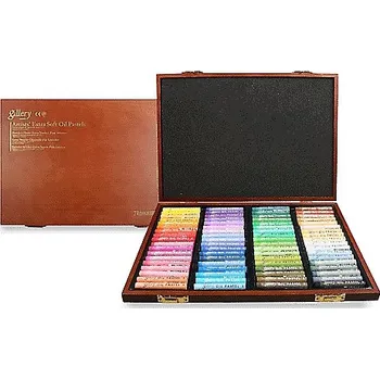 Sada olejových pastelů Mungyo Gallery Artist v dřevěném kufříku 72 ks