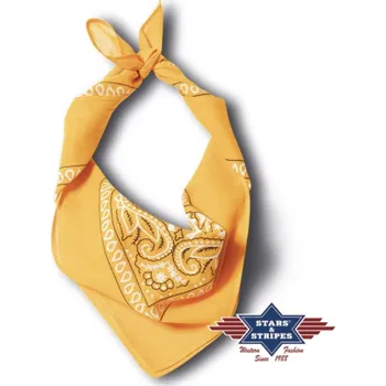 Šátek Stars and Stripes Bavlněný šátek - bandana (žlutá 05)