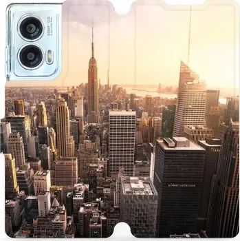 Pouzdro na mobilní telefon Flipové pouzdro Mobiwear - Motorola Edge 50 Fusion - M138P New York (Knížkové flip pouzdro, obal, kryt na mobil Motorola Edge 50 Fusion - M138P New York, materiál Umělá kůže + TPU - ochrana 360°, stojánek, silikonová vanička, magnetické zavírání)