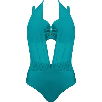 Dámské plavky Self - Dámské dvoudílné plavky s elegantním zlatým řezem, růžová 42B-XL i384_46193722