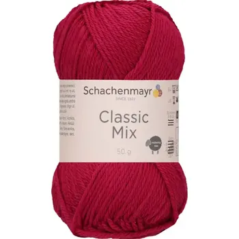 Příze Schachenmayr Classic Mix 37 Fuchsiová (Směsová příze Classic Mix 37 Magenta)