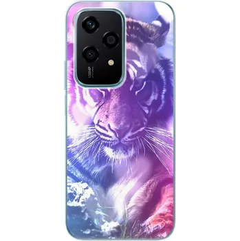 Pouzdro na mobilní telefon Odolné silikonové pouzdro iSaprio - Purple Tiger - Honor 200 Lite