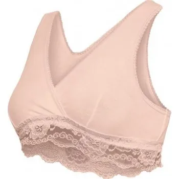 Těhotenské spodní prádlo CARRIWELL Křížená kojící podprsenka vhodná i ke spaní béžová Velikost (od výrobce): L