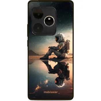 Pouzdro na mobilní telefon Lesklý kryt Mobiwear Glossy - Realme GT 6 5G - G003G Astronaut na samotce (Prémiové lesklé pouzdro, obal, kryt Mobiwear Glossy na mobil Realme GT 6 5G - G003G Astronaut na samotce, materiál Plast + TPU silikon - krytí po všech stranách, neošoupatelný)