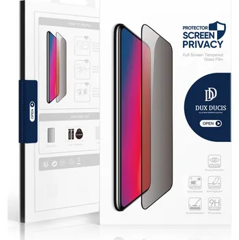 Tvrzené sklo (Tempered Glass) DUX DUCIS pro Apple iPhone 16 Plus / 15 Plus - ultratenké - 2,5D - privacy