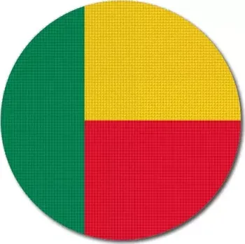 Vlajka Pelisport Beninská vlajka kulatá ø 45 mm