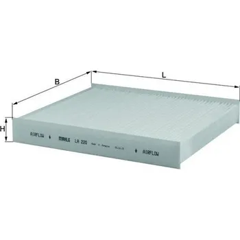Kabinový filtr Filtr, vzduch v interiéru MAHLE LA 220