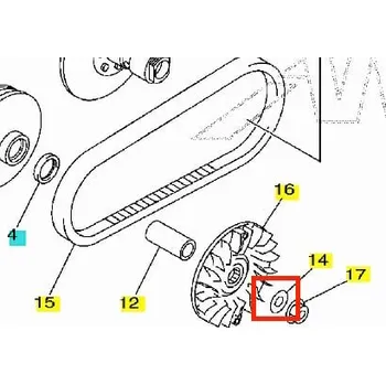 Yamaha Podložka č. 14 90201140H800