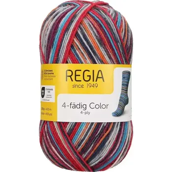 Příze Regia 4-Ply Color 3080 raspberry-veridian color (Ponožková příze Regia 3080 raspberry-veridian color)