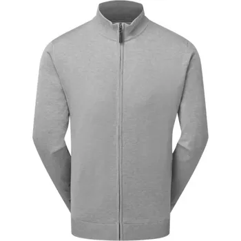 FootJoy Drirelease Full-Zip Lined pánský svetr, šedý pánské, XL