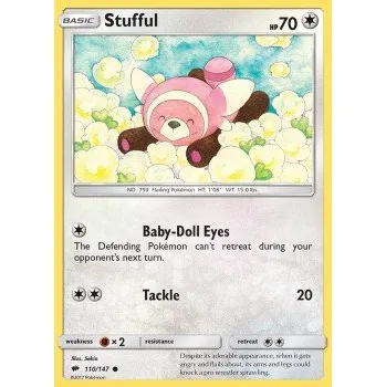 Volný čas Pokémon BUS 110/147 Stufful - Burning Shadows Stav: Excellent, Verze: NORMAL