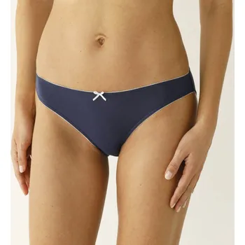 Kalhotky Blancheporte Sada 4 bavlněných slipových kalhotek s potiskem květin modrá/zelená 50/52