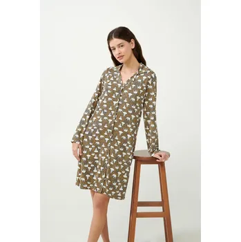 Dámská noční košile Vamp Noční košile na knoflíky s potiskem slona 21003