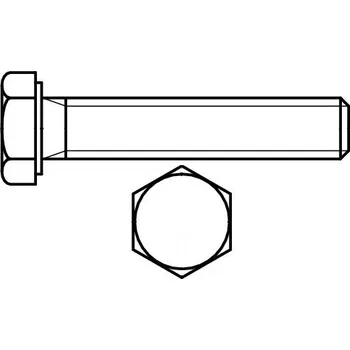 Šroub Šroub šestihranná hlava celý závit dle čsn 1103 m16x 45 A2 nerez