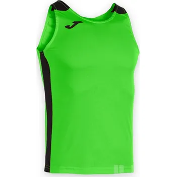 Běžecké oblečení Dres JOMA RECORD II, barva zářivě zelená - černá, velikost L