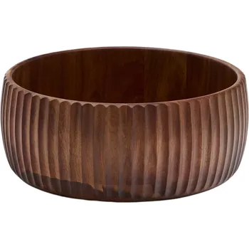 Hnědá dřevěná miska Kave Home Rommu 27,9 cm