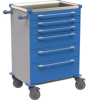 MOBI 55 N vozík zdravotnický, plast ABS, modrá