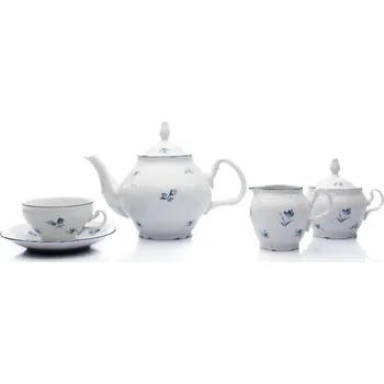 Čajová souprava Thun Bernadotte čajová souprava 15 ks modré růžičky