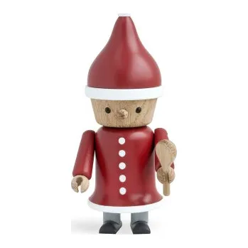 Vánoční dekorace Vánoční dřevěná figurka Mary s vařečkou