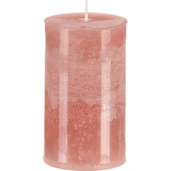 Svíčka Autronic Svíčka sloupcovitá nižší - parafínový vosk, bez vůně, barva růžová. - SVD1000 PINK