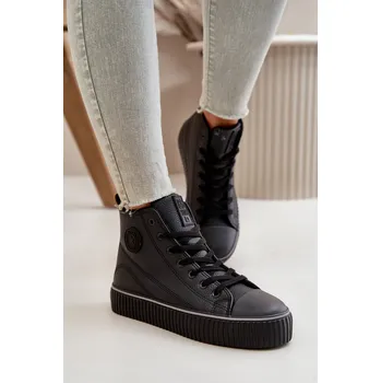 Dámská obuv Dámské Zateplené Tenisky Z Eko Kůže Big Star OO274790 Barva: Černá, Velikost: 36