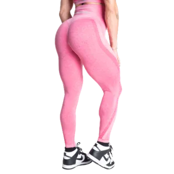 Dámské legíny Better Bodies CURVE SCRUNCH LEGGINGS HOT PINK MELANGE – legíny Better Bodies růžové Velikost: M