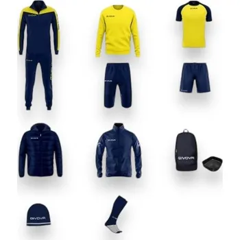 Sport GIVOVA BOX ROMA, barva 0407 tmavém modrá - žlutá, velikost XS
