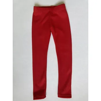 Topo dívčí zateplené legíny červené velikost 116