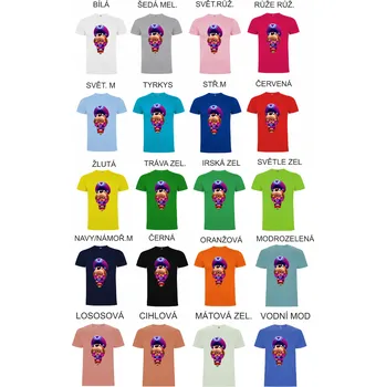 Chlapecké tričko Dětské tričko Ruffs Brawl Stars Barva: Oranžová, Velikost: 3XL